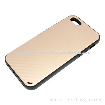 Popular TPU Case for iPhone 5S, Carbon Pattern, Golden, White, Black